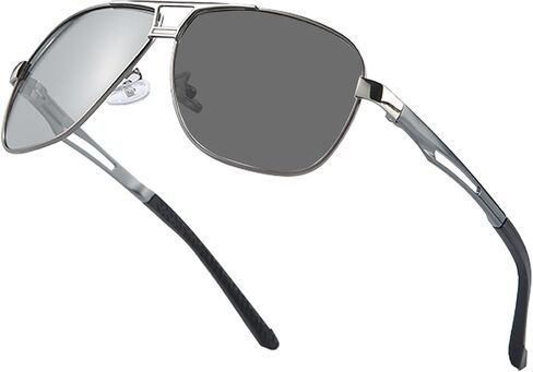 Polarized Photochromic Sports Sunglasses UV-Protection Day & Night Driving Glasses Al-Mg Metal Ultralight in Saudi Arabia