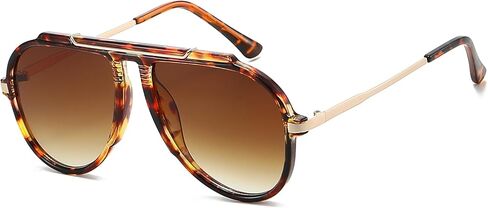 EYLRIM Oversized Retro Aviator Sunglasses for Women Men 70s Trendy Gold Metal Sun Glasses Pilot Shades in Saudi Arabia