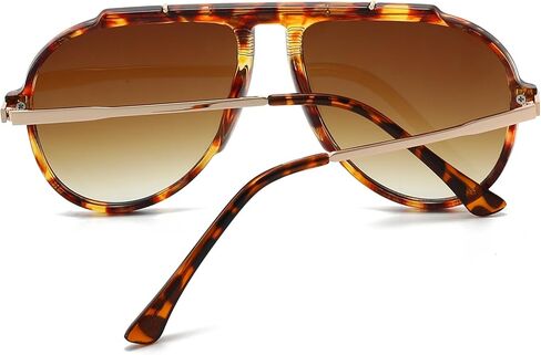 EYLRIM Oversized Retro Aviator Sunglasses for Women Men 70s Trendy Gold Metal Sun Glasses Pilot Shades in Saudi Arabia