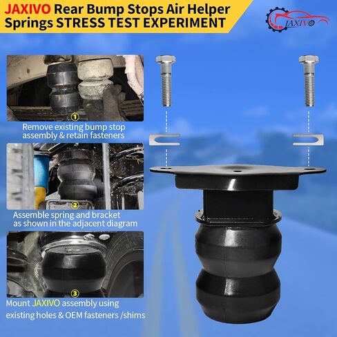 Rear Bump Stop Rubber, Super Duty SES, Fit for Ford F-250 2WD 4WD(2017-Present), Rear Air Helper Springs Kit Replace FR250SDJ in Saudi Arabia
