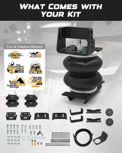 RETRUE Rear Air Bags Suspension Kit Airbag for 2003-2012 Dodge Ram 3500, 2003-2013 RAM 2500, 2006-2008 Dodge 1500 Mega Cab 5000 Lbs of Load Leveling Capacity, Replacement for Firestone 2299 in Saudi Arabia