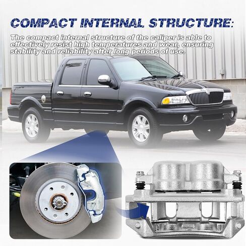 Front Right Brake Caliper Compatible with Ford F-150 1999-2003; F-150 Heritage 2004 / Lincoln Blackwood 2002-2005# F65Z-2B292-AA, F65Z2B292AA, XL3Z-2B120-CA, XL3Z2B120CA, 18-B4750 in Saudi Arabia
