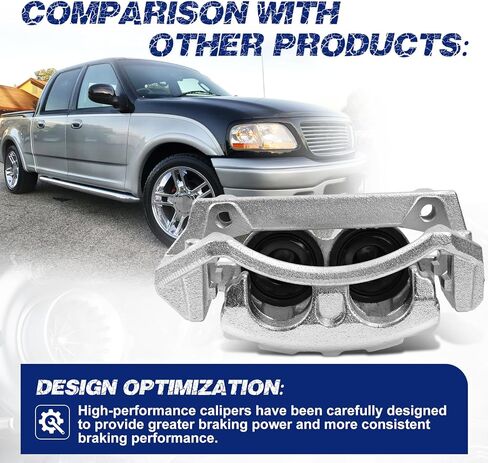 Front Right Brake Caliper Compatible with Ford F-150 1999-2003; F-150 Heritage 2004 / Lincoln Blackwood 2002-2005# F65Z-2B292-AA, F65Z2B292AA, XL3Z-2B120-CA, XL3Z2B120CA, 18-B4750 in Saudi Arabia