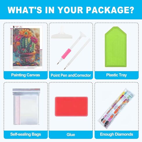 HEIBAGO Diamond Painting Kits for Adults, 5D Lamp Diamond Art Kit for Beginners, DIY Full Drill Flower Gem Painting, Paint with Round Diamonds Painting Packs for Home Wall Decor 12x16inch in Kuwait