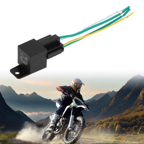 4 Pins 72V 40A Auto Relay with Plastic Hanging Hole with Harness Socket Waterproof Car Relay 1 Pc in Saudi Arabia