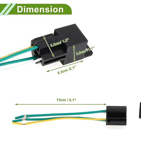 4 Pins 72V 40A Auto Relay with Plastic Hanging Hole with Harness Socket Waterproof Car Relay 1 Pc in Saudi Arabia