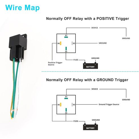 4 Pins 72V 40A Auto Relay with Plastic Hanging Hole with Harness Socket Waterproof Car Relay 1 Pc in Saudi Arabia