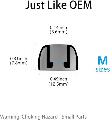 8 أزواج من وسادات الأذن البديلة من السيليكون المتوافقة مع جهاز Sony WI C100، تناسب الحافظة، مع مجموعة تنظيف 3 في 1، XS in Kuwait