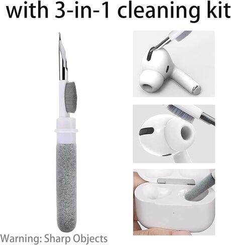 8 أزواج من وسادات الأذن البديلة من السيليكون المتوافقة مع جهاز Sony WI C100، تناسب الحافظة، مع مجموعة تنظيف 3 في 1، XS in Kuwait