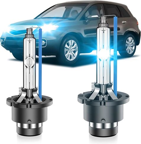Fit for Acura 2007-2015 MDX RDX 1999-2015 RL 2010-2013 ZDX OEM 35W Projector Low Beam D2S HID Xenon Headlight Bulbs Replace, 8000K Blue Super Bright D2SC1 Bi-xenon Light, Pack of 2 in Saudi Arabia