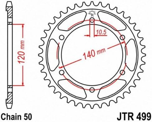 JT Sprockets JTR499.40 40T Steel Rear Sprocket , black in Saudi Arabia