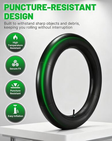 أنبوب إطار الدراجة الإلكترونية لـ AMYET V9-G20/S8/S6/K6، Hikeep K6، Macfox X1S/XS، Aventon Sinch، أنبوب إطار سميك سميك بديل مطاطي بوتيل، ملحقات أجزاء الدراجة الكهربائية in Kuwait