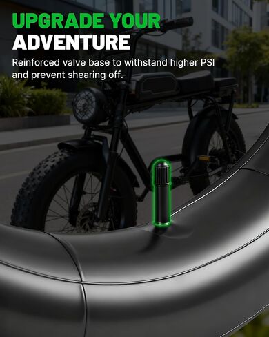 أنبوب إطار الدراجة الإلكترونية لـ AMYET V9-G20/S8/S6/K6، Hikeep K6، Macfox X1S/XS، Aventon Sinch، أنبوب إطار سميك سميك بديل مطاطي بوتيل، ملحقات أجزاء الدراجة الكهربائية in Kuwait