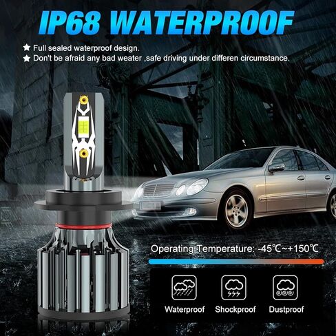 Fit For Ford Explorer (2002 2003 2004 2005) bulbs,9005 9006 High Low Beam and 9145 Fog Light bulbs Combo kit, 6000K White light, 30000LM 500% Brightnes Bulbs, with Fan, Plug n Play, pack of 6 in Kuwait