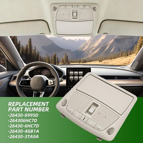 Overhead Console Reading Compatible with Altima Teana 2013-2018 Sentra 2013-2015 26430-8995D 26430-6HC7D in Saudi Arabia