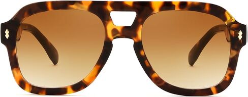 FEISEDY Retro Thick Aviator Sunglasses for Women Men, Large Vintage Classic Shades Square Pilot Sun Glasses B9174 in Saudi Arabia
