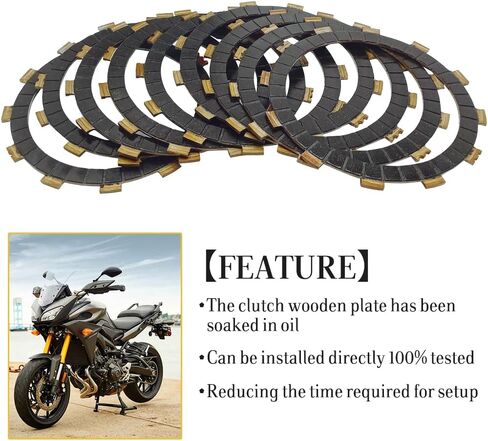 Clutch Kit & Friction Steel Plates Cover Gasket Compatible with Yamaha FZ-09 FZ09 2014 2015 2016 FJ-09 2015 2016 in Saudi Arabia