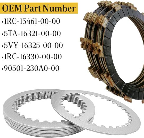 Clutch Kit & Friction Steel Plates Cover Gasket Compatible with Yamaha FZ-09 FZ09 2014 2015 2016 FJ-09 2015 2016 in Saudi Arabia
