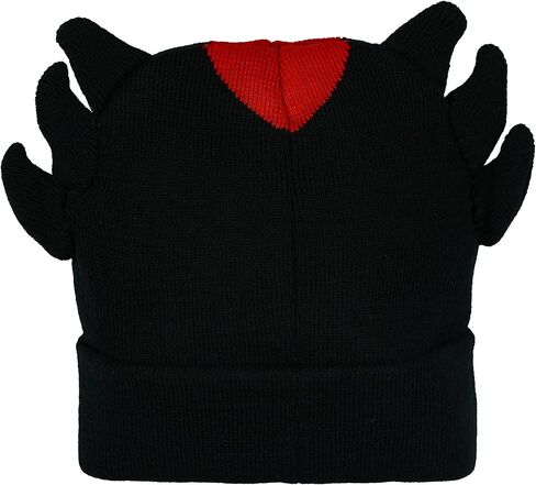 AI ACCESSORY INNOVATIONS Sonic The Hedgehog Beanie Shadow Character 3D Ears Quills Embroidered Cuff Knitted Cap Hat Warm Winter for Men Women Black in Saudi Arabia
