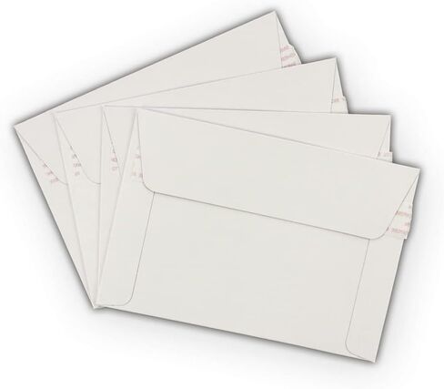 200 EcoSwift 6.5 x 4.5 Rigid Photo Mailers Stay Flats White Cardboard Self Seal Envelopes in Saudi Arabia