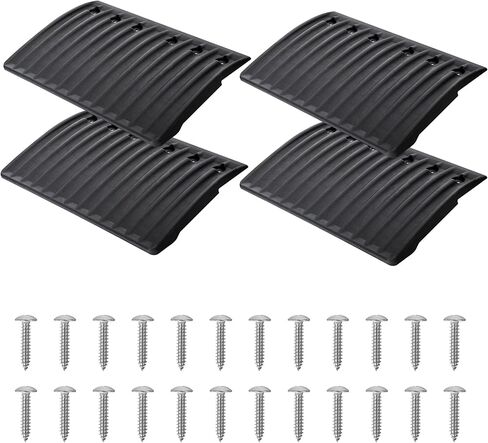 انزلاقات حافة مقطورة RunNico Snowmobile، حافة انزلاقية مقاس 9 بوصة × 6 بوصة، غطاء انتقال فجوة المقطورة لتقليل الاحتكاك وسهولة التركيب in Kuwait