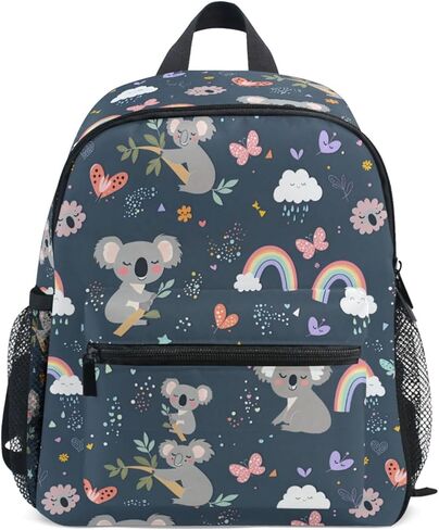 Pfrewn Cute Baby Sloth Backpacks for Kids Girls Sloths Flowers Preschool Toddler Bookbag Backpack with Chest Strap Mini Adorable Animals Kindergarten School Bags in Kuwait