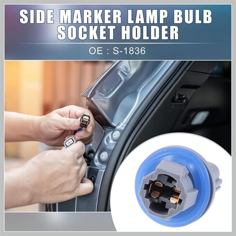 Car Side Marker Lamp Bulb Socket Holder Replacement S-1836 for Ford F-250 F-350 F-450 Super Duty 2008-2015 Replacement Car Parts in Saudi Arabia