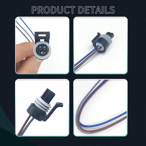 موصل تسخير ضفيرة 3 طرق متوافق مع Ford Super Duty F250 F350 F450 F550 6.0L 7.3L ديزل، يستبدل OEM 5C3Z12224A 904-222، سرج إصلاح مستشعر ICP EBP (قطعتان) in Kuwait