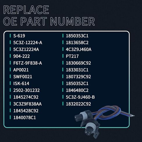 موصل تسخير ضفيرة 3 طرق متوافق مع Ford Super Duty F250 F350 F450 F550 6.0L 7.3L ديزل، يستبدل OEM 5C3Z12224A 904-222، سرج إصلاح مستشعر ICP EBP (قطعتان) in Kuwait