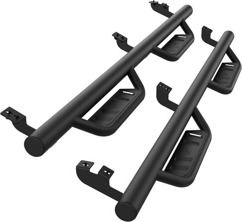TAC 4" Drop Side Steps Running Boards Fit 2005-2023 Toyota Tacoma Double Cab | Fine Texture Black Nerf Bars | Pickup Truck Off-Road Exterior Accessories in Saudi Arabia