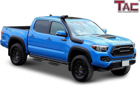 TAC 4" Drop Side Steps Running Boards Fit 2005-2023 Toyota Tacoma Double Cab | Fine Texture Black Nerf Bars | Pickup Truck Off-Road Exterior Accessories in Saudi Arabia