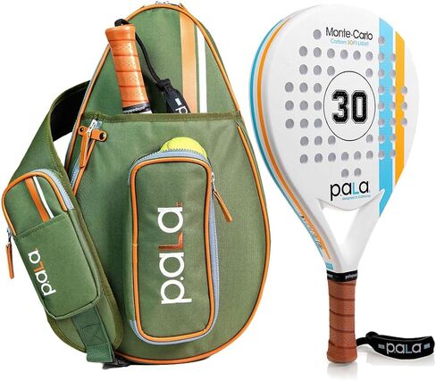 Monaco Mint Padel Racket and Navy Blue Padel Bag in Saudi Arabia