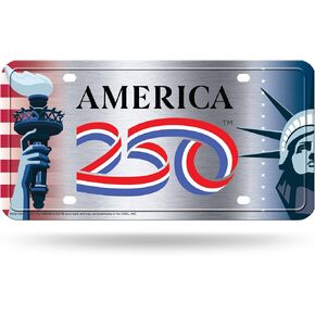 Rico Industries USA America's 250TH Birthday Metal Auto Tag 6" x 12" - Great for Truck/Car/SUV in Kuwait