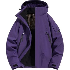 3 في 1 سترة تزلج شتوية ناعمة مقاومة للماء والرياح معطف دافئ معزول بقلنسوة للرجال/النساء in Kuwait