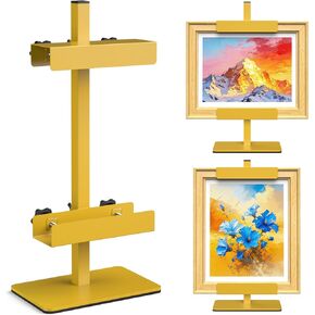 Tabletop Easel Stand Picture Easels for Display Up to 15.5" H Gold Picture Frame Stand Table Top Easel Metal Picture Easel for Photos, Painting, Artwork, Books (Base: 1.32 lbs) in Saudi Arabia