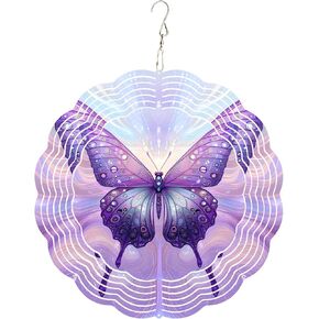 10x10 Inch Wind Spinner Outdoor Hanging Dolphin Water Swirl Metal Kinetic Spiral Ornament for Yard Garden Patio Porch Balcony Tree Window Decor Gift in Kuwait