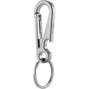 KEEPO LINK Titanium Carabiner Keychain Clip with Bottle Opener, Small Carabiner Clip EDC Keychain Holder for Men Women, OLM02 in Kuwait
