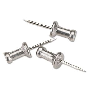 GEM CPAL4 Aluminum Head Push Pins, Aluminum, Silver, 1/2-Inch, 100/Box in Kuwait