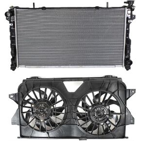 مجموعة تجميع الرادياتير ومروحة التبريد البديلة تناسب دودج جراند كارافان 2005-2007 3.3L V6 in Kuwait