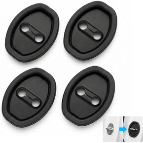 4PCS Upgraded Car Door Latch Cover, Silicone Car Door Lock Guard Cover for Noise Reduction & Protection, Universal Automotive Exterior Accessories (4PCS) in Saudi Arabia