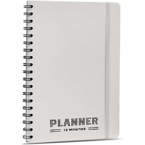 دفتر مخطط يومي غير مؤرخ مع جدول كل ساعة - غلاف مقوى دفتر يوم المهام للقيام بقائمة للنساء والرجال - A5 (5.7 بوصة × 8.3 بوصة) أسود حلزوني in Kuwait