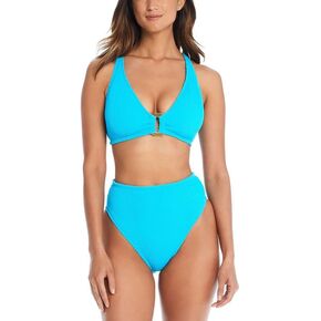 Bleu Rod Beattie Women's High-Waist Bikini Bottoms (Coldwater, 14) in Kuwait