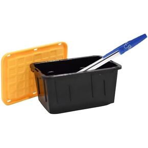 Earth Garden Project Source Teeny Tote Commander X-small Black Stackable Tote with Standard Snap Lid 0.09 -Gallons (0.38 -Quarts) Pen in Saudi Arabia