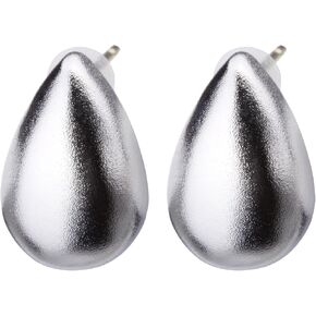 K18(18K) Post Artisan Drop Stud Earrings | Hypoallergenic & Nickel-Free | Made in Japan | Available in 6 finishes: Silver, 24KGold, Pink Gold, MatteSilver, Matte24KGold, and MattePinkGold jk-247 in Saudi Arabia