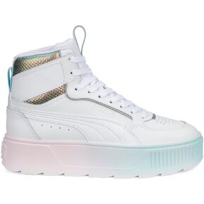 PUMA Womens Karmen Rebelle Mid Exotics Gradient Metallic Platform Sneakers Shoes Casual - White in Saudi Arabia