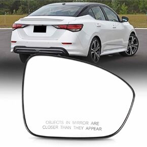 Right Passenger Side Heated Door Mirror Glass Fit for 2020 2021 Nissan Sentra, Side Mirror Glass with Backing Plate in Saudi Arabia