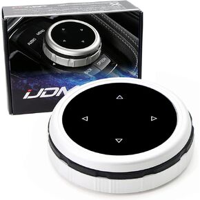 iJDMTOY Larger Knob Cover Compatible with BMW 1 2 3 4 5 7 X Series Multimedia iDrive Button Cover Set (Fit 5-Button iDrive, Confirm Fitment w/ 2nd Pic) in Kuwait