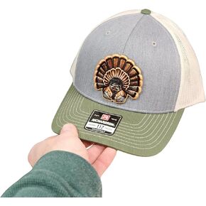 قبعة بيسبول مطرزة بتركيا، طراز ريتشاردسون 112، قبعة Snapback قابلة للتعديل، قبعة رمادية وخضراء زيتونية in Kuwait