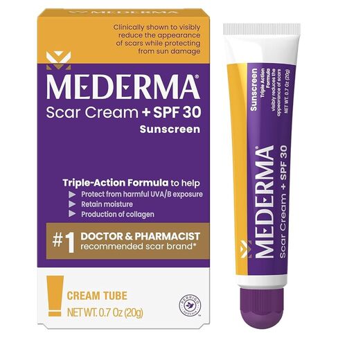 كريم Mederma Scar Plus SPF 30، واقي من الشمس، يحمي من أضرار أشعة الشمس، ويقلل من ظهور الندبات، (20 جم)، 0.7 أونصة in Kuwait