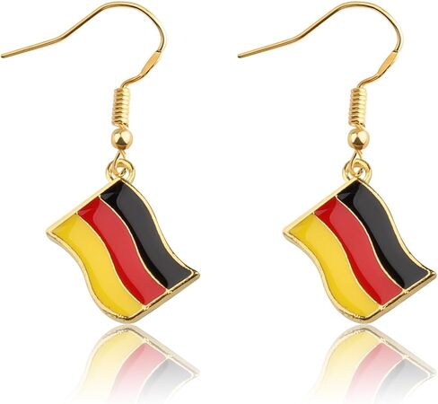 CENWA German Flag Charm Earring Germany Flag Gift National Flag Earrings in Saudi Arabia